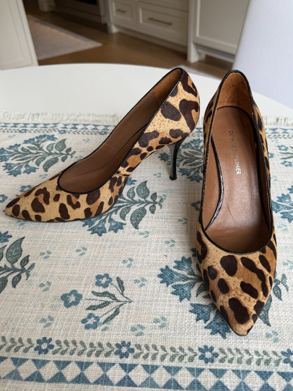 Donald J Pliner | Leopard-Print Calf Hair Heels | Womens Size 9